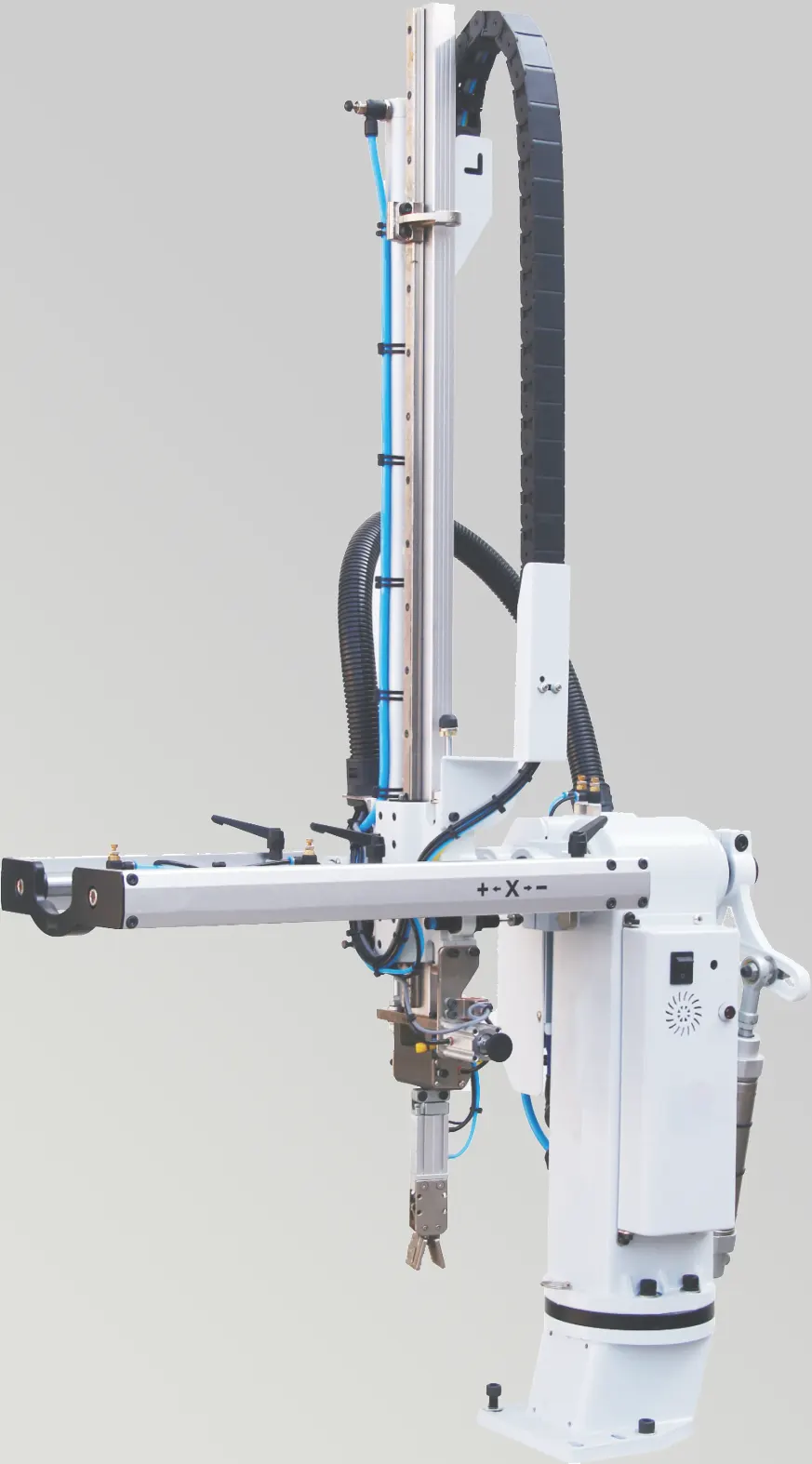ROV Ivertical entry in-mold label applicator robot